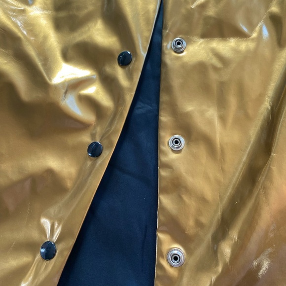 Vintage 80s Address Metallic Gold Vest Womens M - Picture 12 of 13